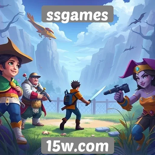 Diversidade de jogos disponíveis no site ssgames